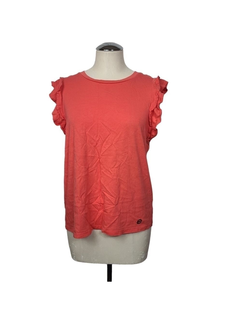 Michael Michael Kors Ruffle Sleeve T Shirt L
